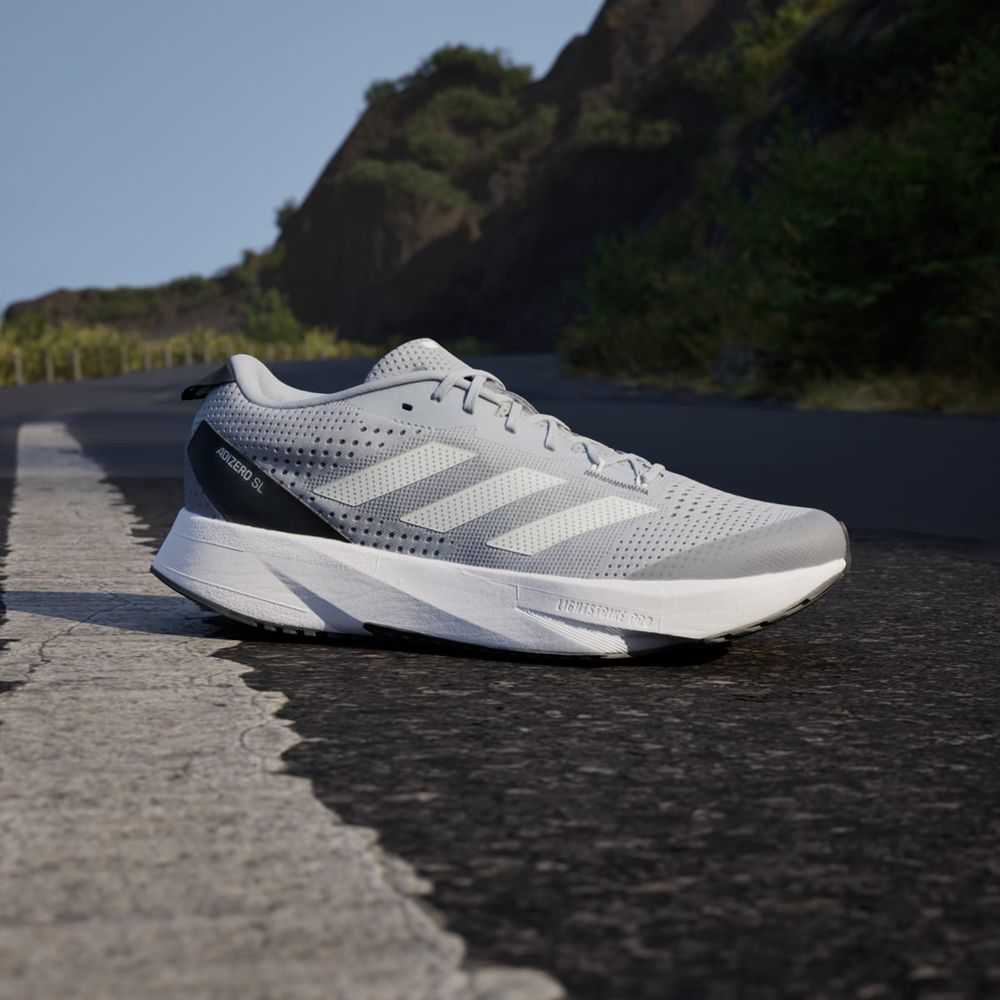 Chaussure Running Adidas Adizero SL Argent Blanche Grise Homme | BSF-48871370