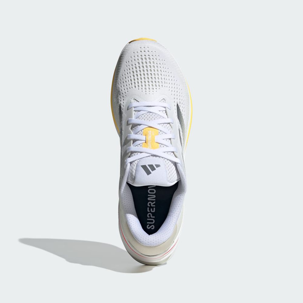 Chaussure Running Adidas Supernova Rise M Blanche Argent Jaune Homme | LZK-23214083