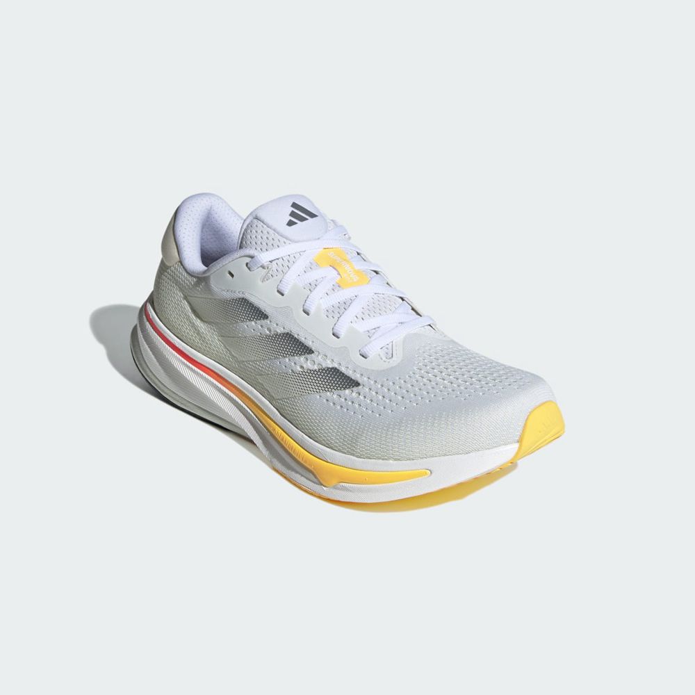 Chaussure Running Adidas Supernova Rise M Blanche Argent Jaune Homme | LZK-23214083