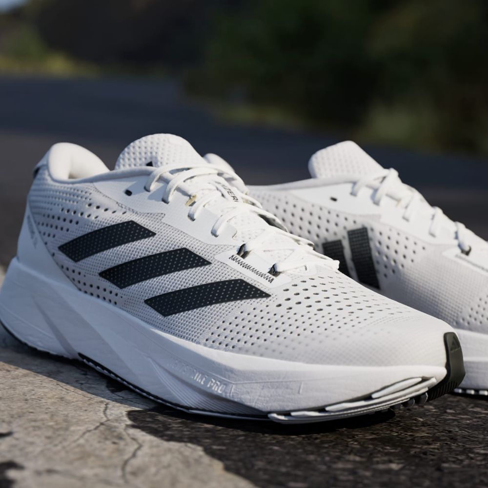 Chaussure Running Adidas Adizero SL Blanche Noir Grise Homme | CSN-16673999