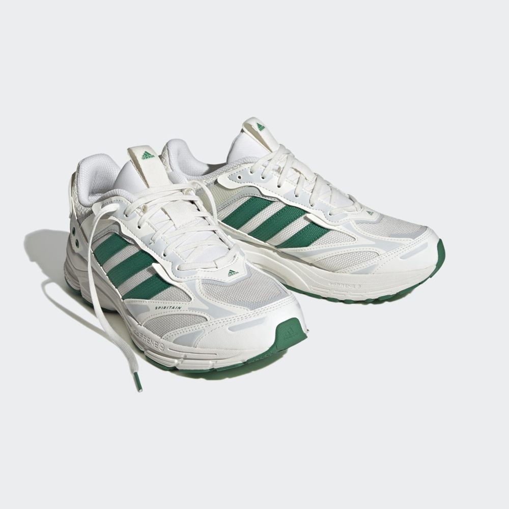 Chaussure Running Adidas Spiritain 2000 Blanche Grise Vert Homme | IIE-95972490