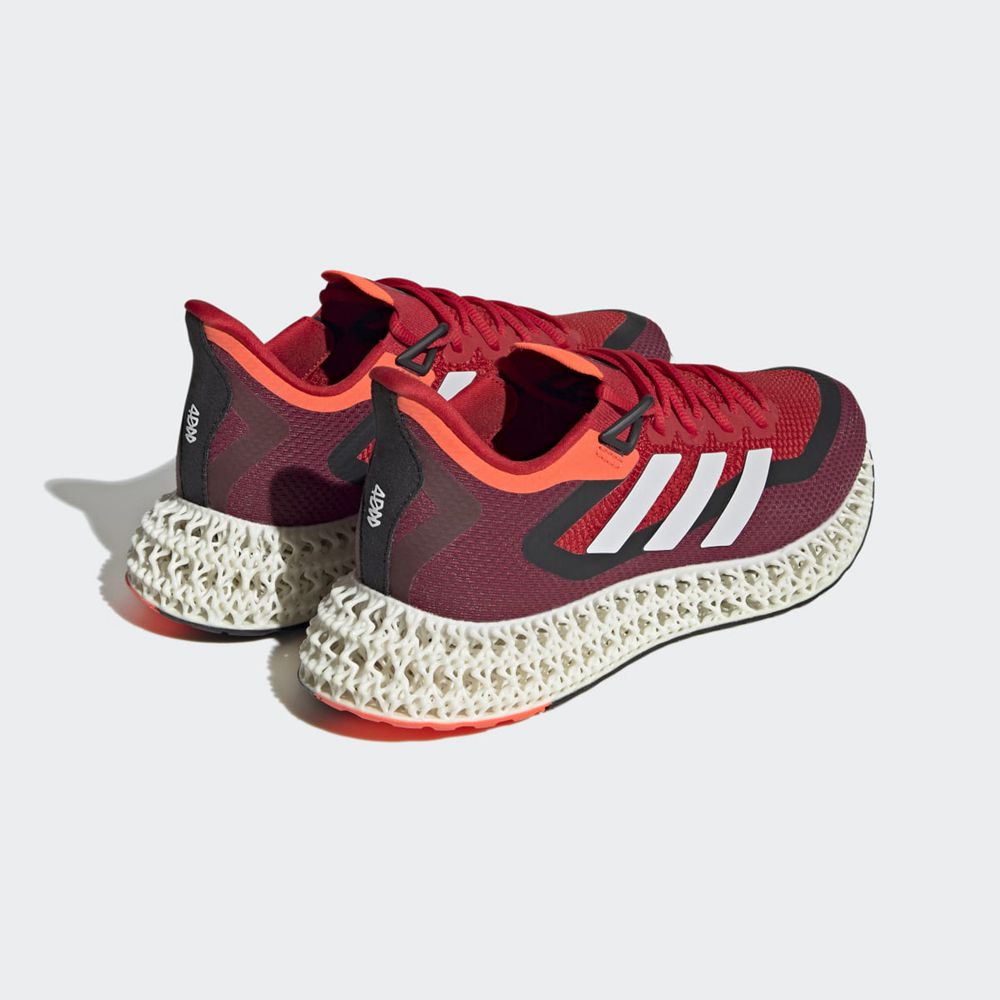 Chaussure Running Adidas 4DFWD 2 Rouge Blanche Homme | RVT-18486359