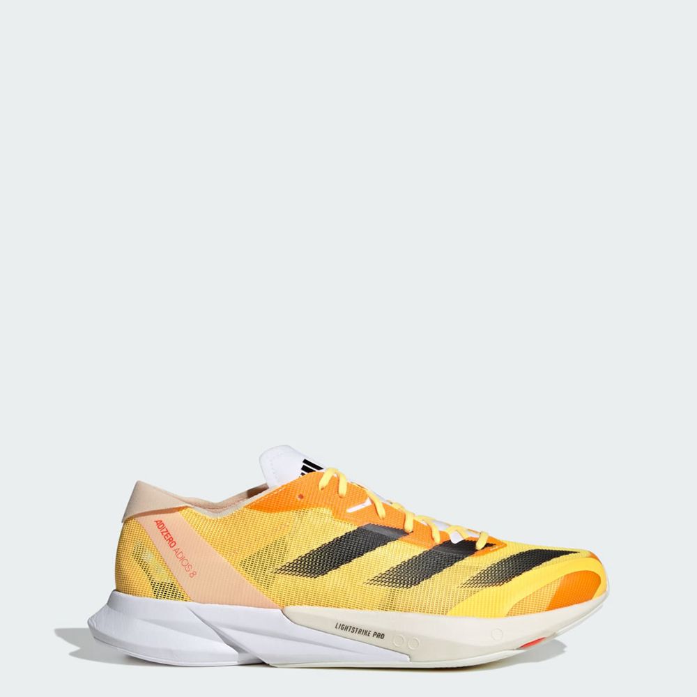 Chaussure Running Adidas Adizero Adios 8 Jaune Noir Blanche Homme | XVW-30233161