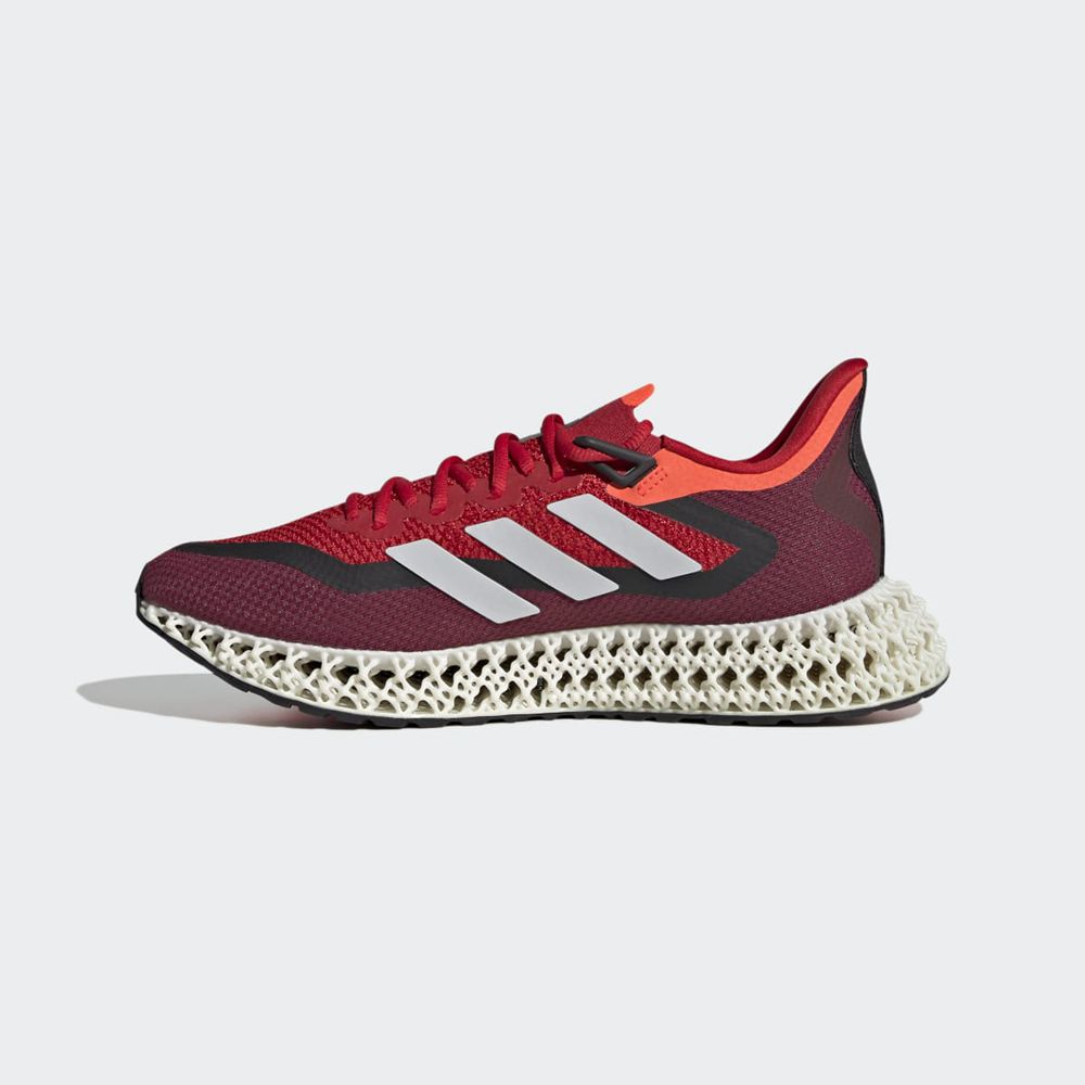 Chaussure Running Adidas 4DFWD 2 Rouge Blanche Homme | RVT-18486359