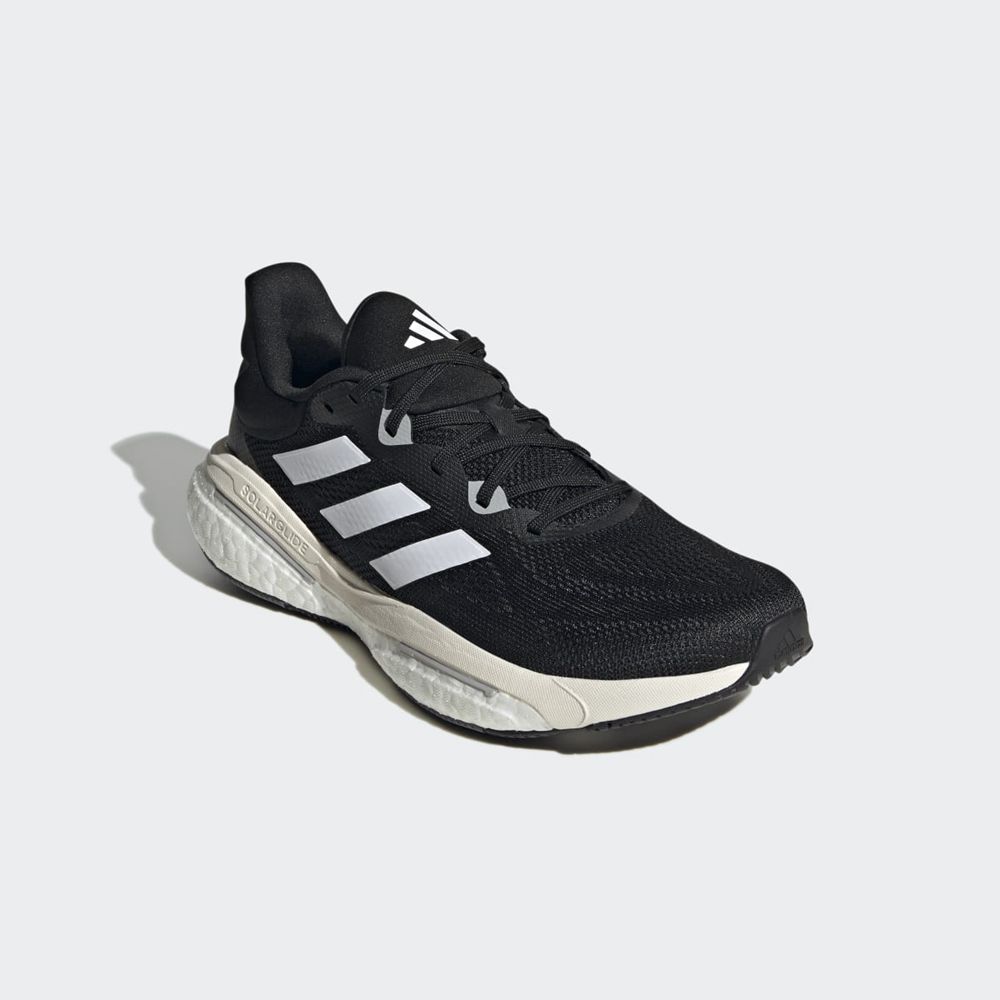 Chaussure Running Adidas Solarglide 6 Noir Blanche Grise Homme | UMB-45248309