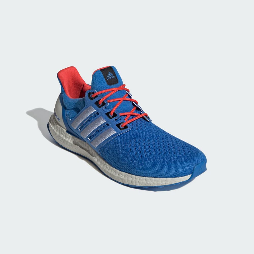 Chaussure Running Adidas Ultraboost 1.0 Bleu Argent Rouge Homme | QAP-38679554