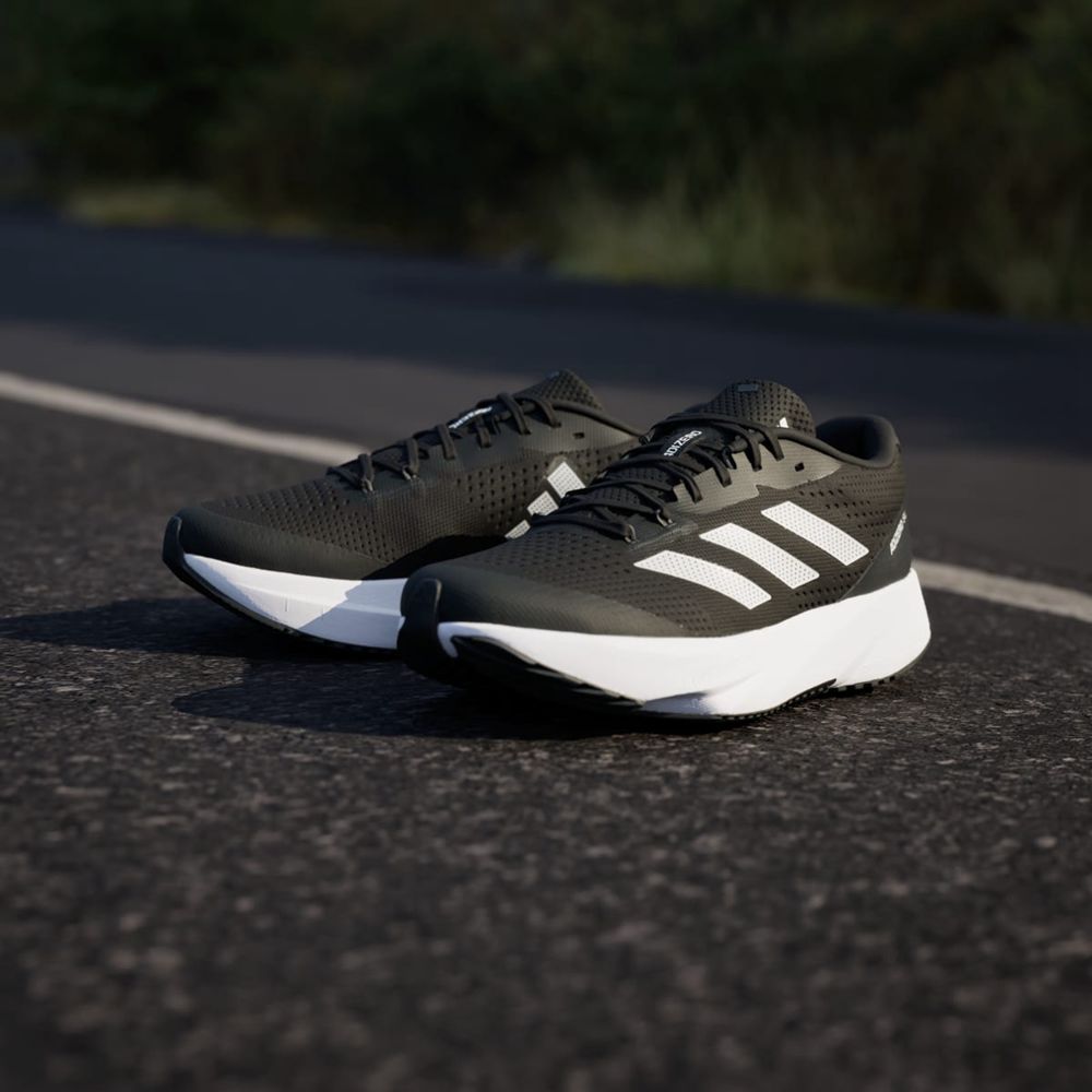 Chaussure Running Adidas Adizero SL Wide Lightstrike Noir Blanche Grise Homme | GSO-51317734