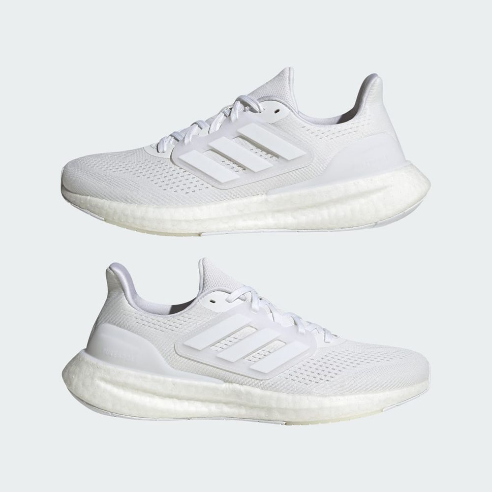 Chaussure Running Adidas Pureboost 23 Blanche Noir Homme | ZQY-86004894