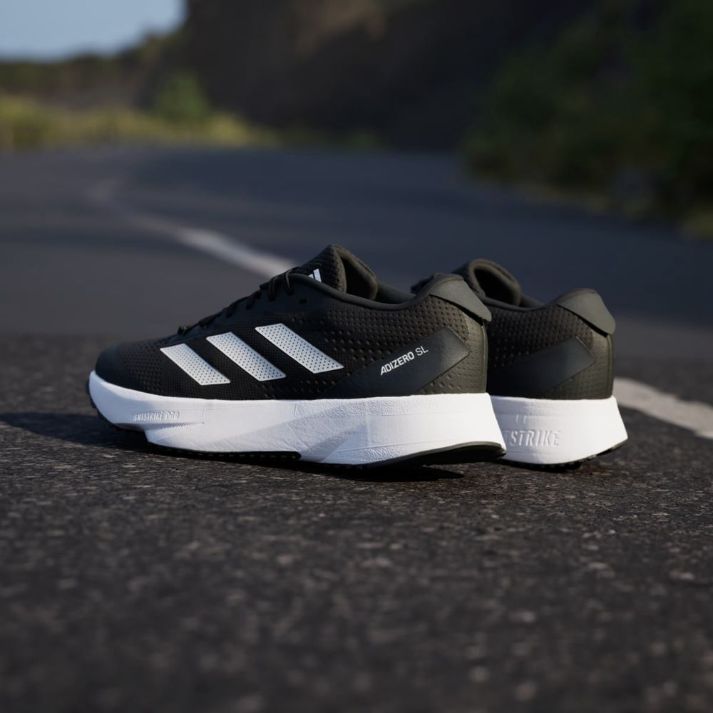 Chaussure Running Adidas Adizero SL Wide Lightstrike Noir Blanche Grise Homme | GSO-51317734