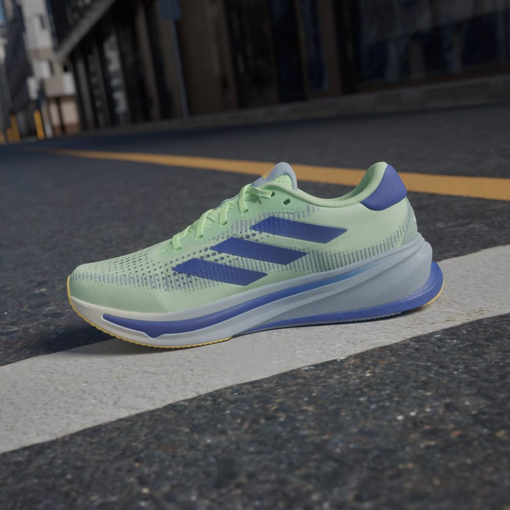 Chaussure Running Adidas Supernova Rise Vert Bleu Homme | LBH-75133883