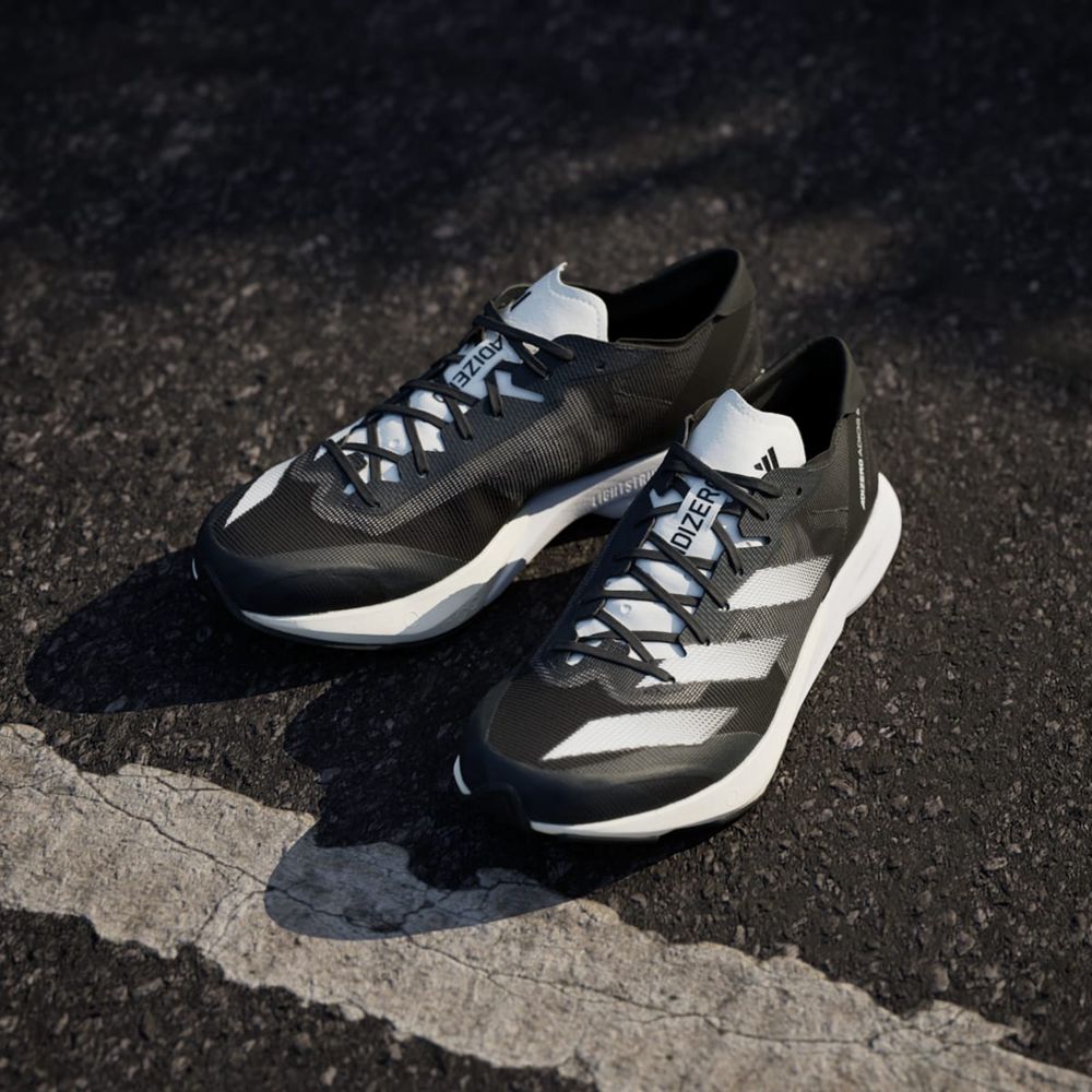 Chaussure Running Adidas Adizero Adios 8 Grise Blanche Noir Homme | BAY-90008472