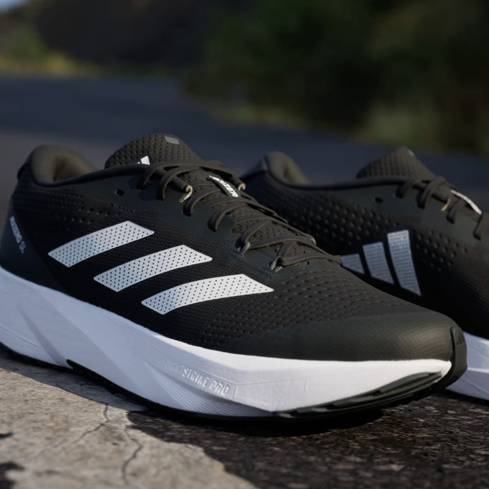 Chaussure Running Adidas Adizero SL Wide Lightstrike Noir Blanche Grise Homme | GSO-51317734