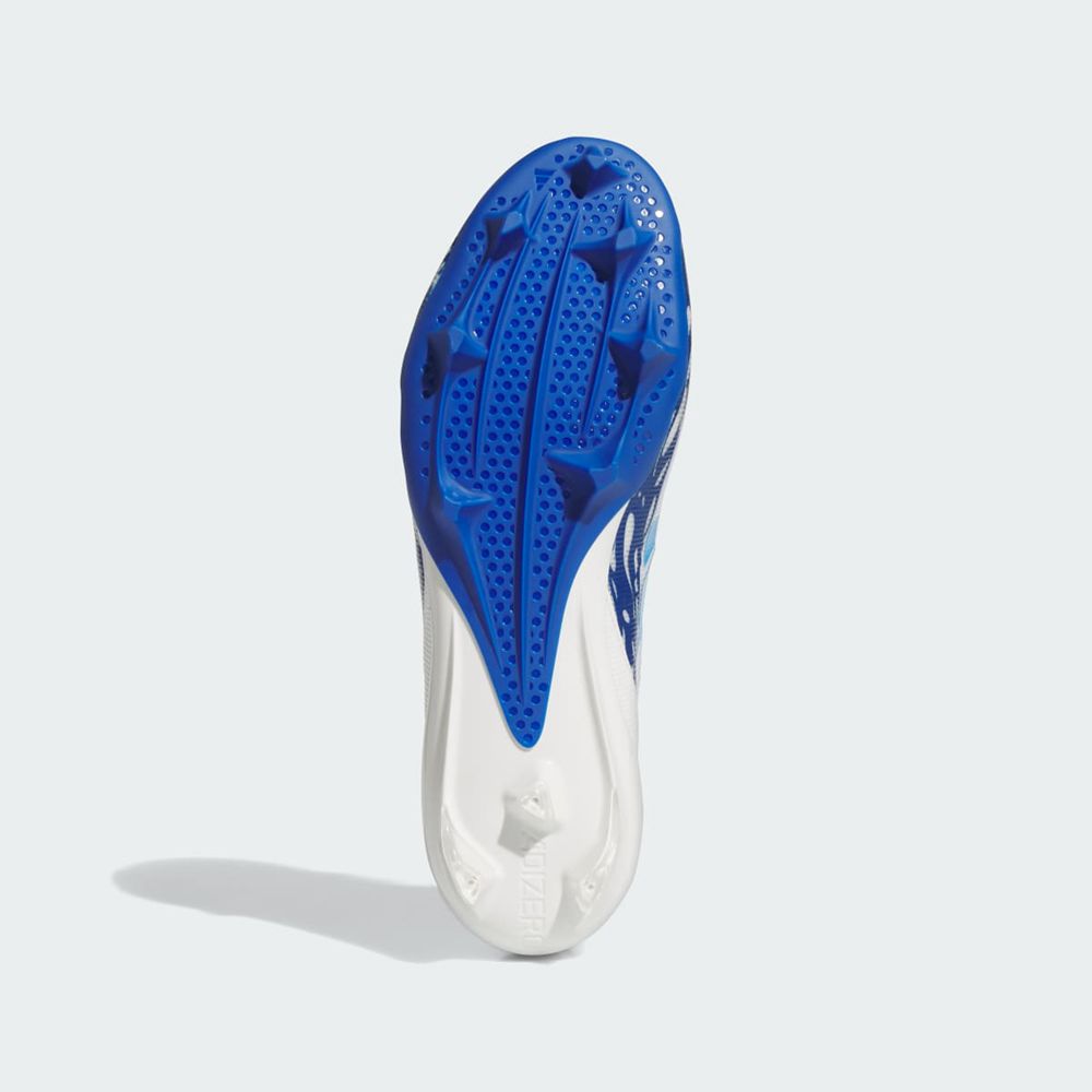 Chaussure de Foot Adidas Adizero Electric Speed Juice Blanche Bleu Homme | AIN-19212989