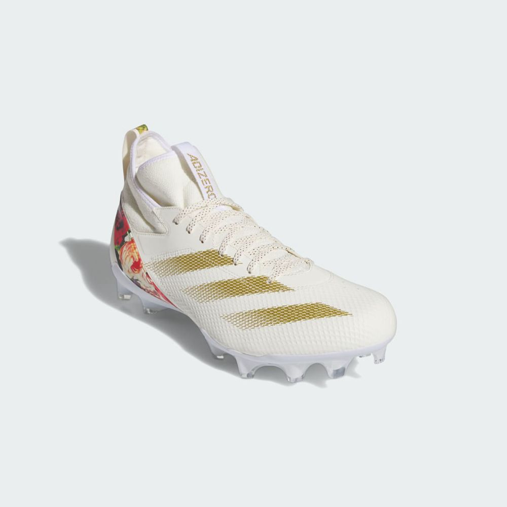 Chaussure de Foot Adidas Adizero Impact Speed Coronation Blanche Doré Homme | AQY-35740152