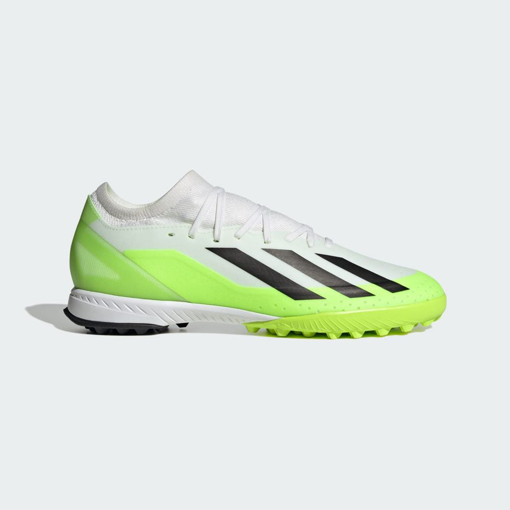 Chaussure Futsal Adidas X Crazyfast.3 Turf Blanche Noir Vert Homme | UEK-81209172