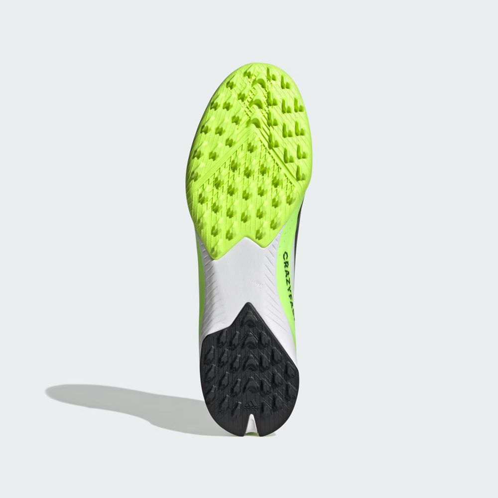 Chaussure Futsal Adidas X Crazyfast.3 Turf Blanche Noir Vert Homme | UEK-81209172