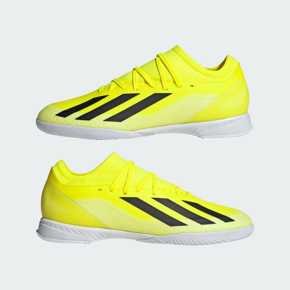 Chaussure Futsal Adidas X Crazyfast League Jaune Noir Blanche Homme | DDP-41440612