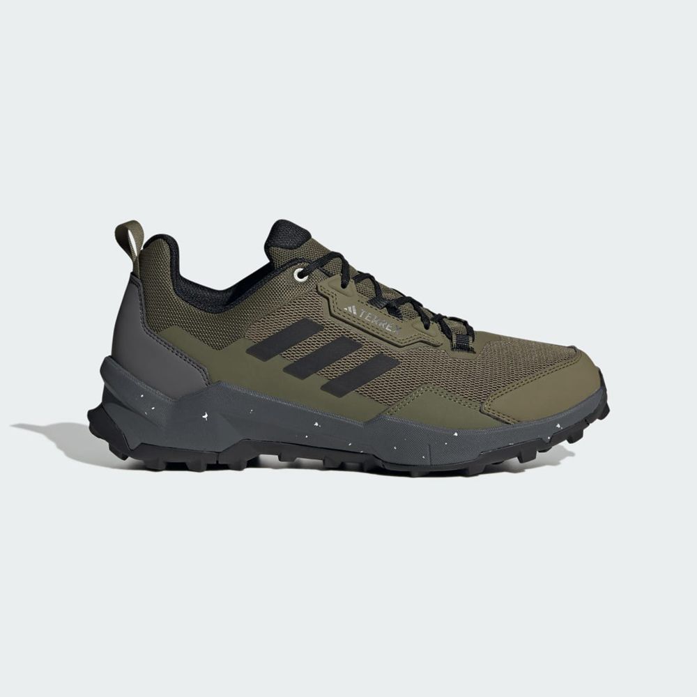 Chaussure de Randonnée Adidas Terrex AX4 Wide Vert Olive Noir Grise Homme | ZUW-25991321