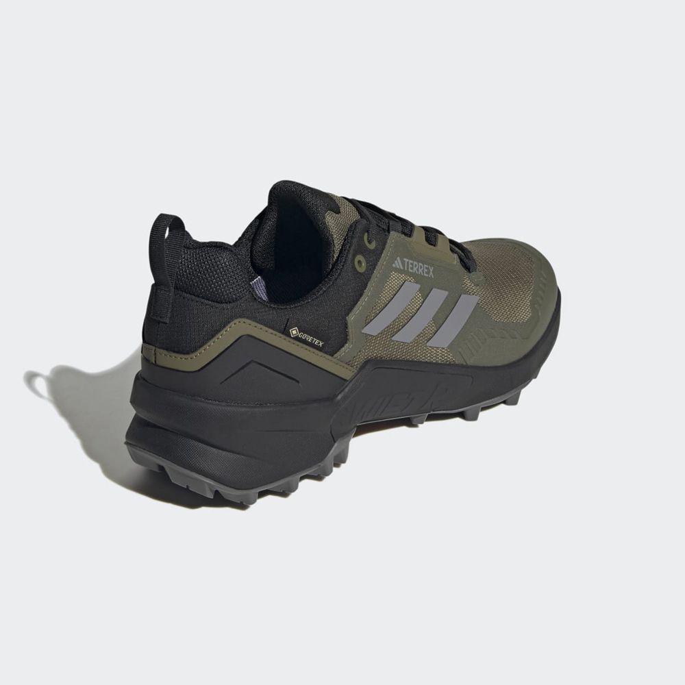 Chaussure de Randonnée Adidas Terrex Swift R3 Gore-Tex Vert Olive Grise Noir Homme | FXA-51685212