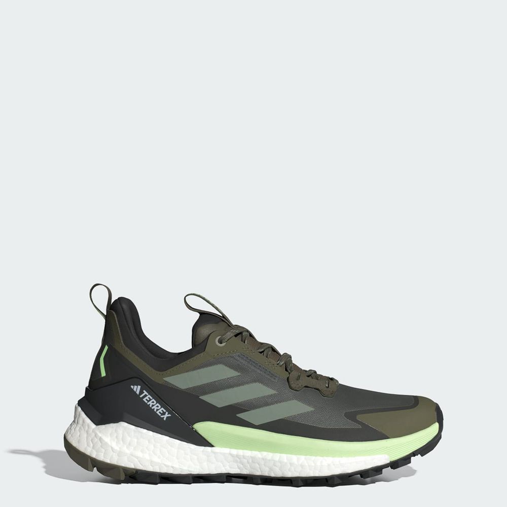 Chaussure de Randonnée Adidas Terrex Free Hiker 2.0 Low Vert Olive Vert Noir Homme | FVN-58900663