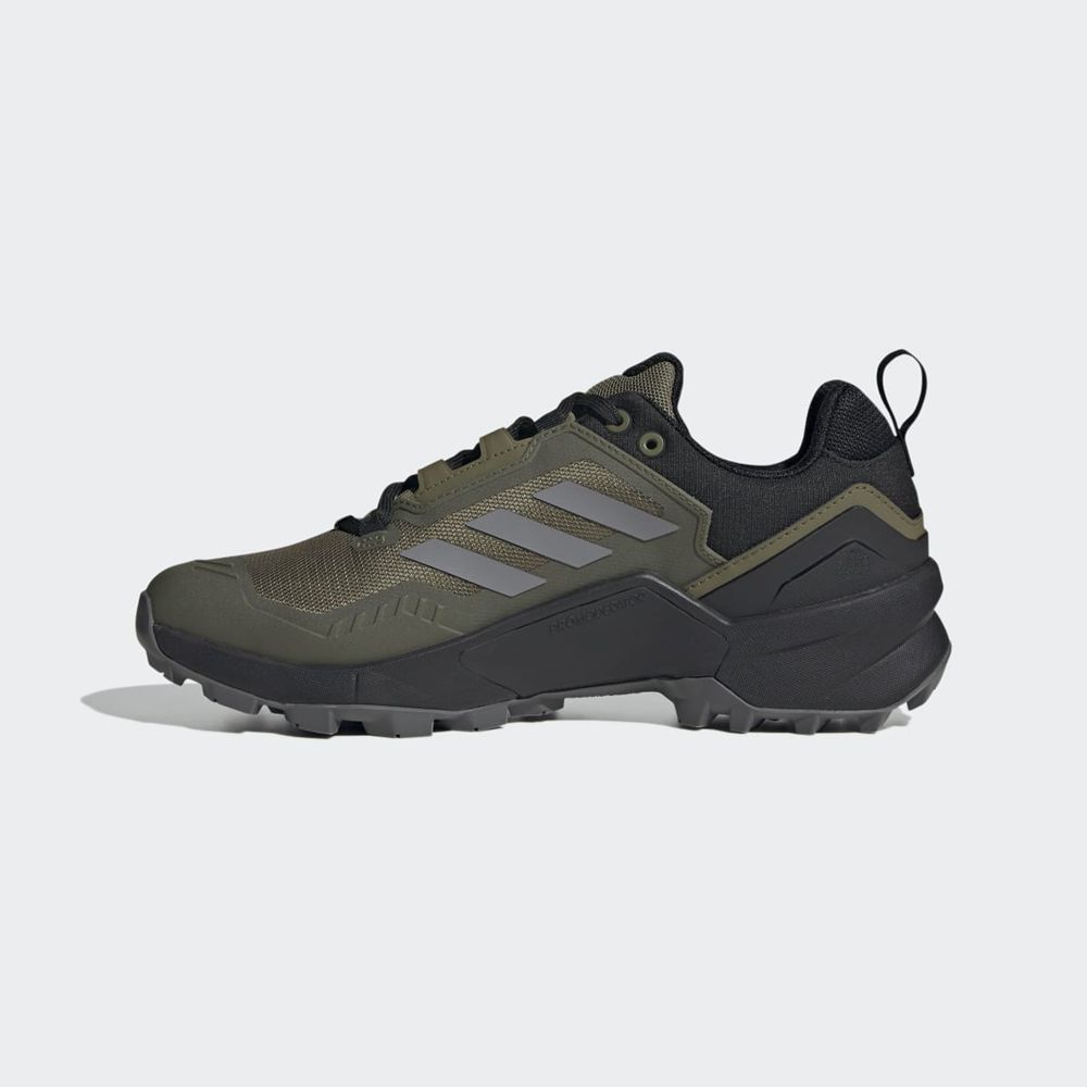 Chaussure de Randonnée Adidas Terrex Swift R3 Gore-Tex Vert Olive Grise Noir Homme | FXA-51685212