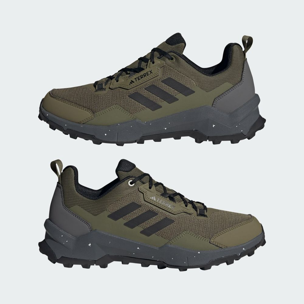 Chaussure de Randonnée Adidas Terrex AX4 Wide Vert Olive Noir Grise Homme | ZUW-25991321