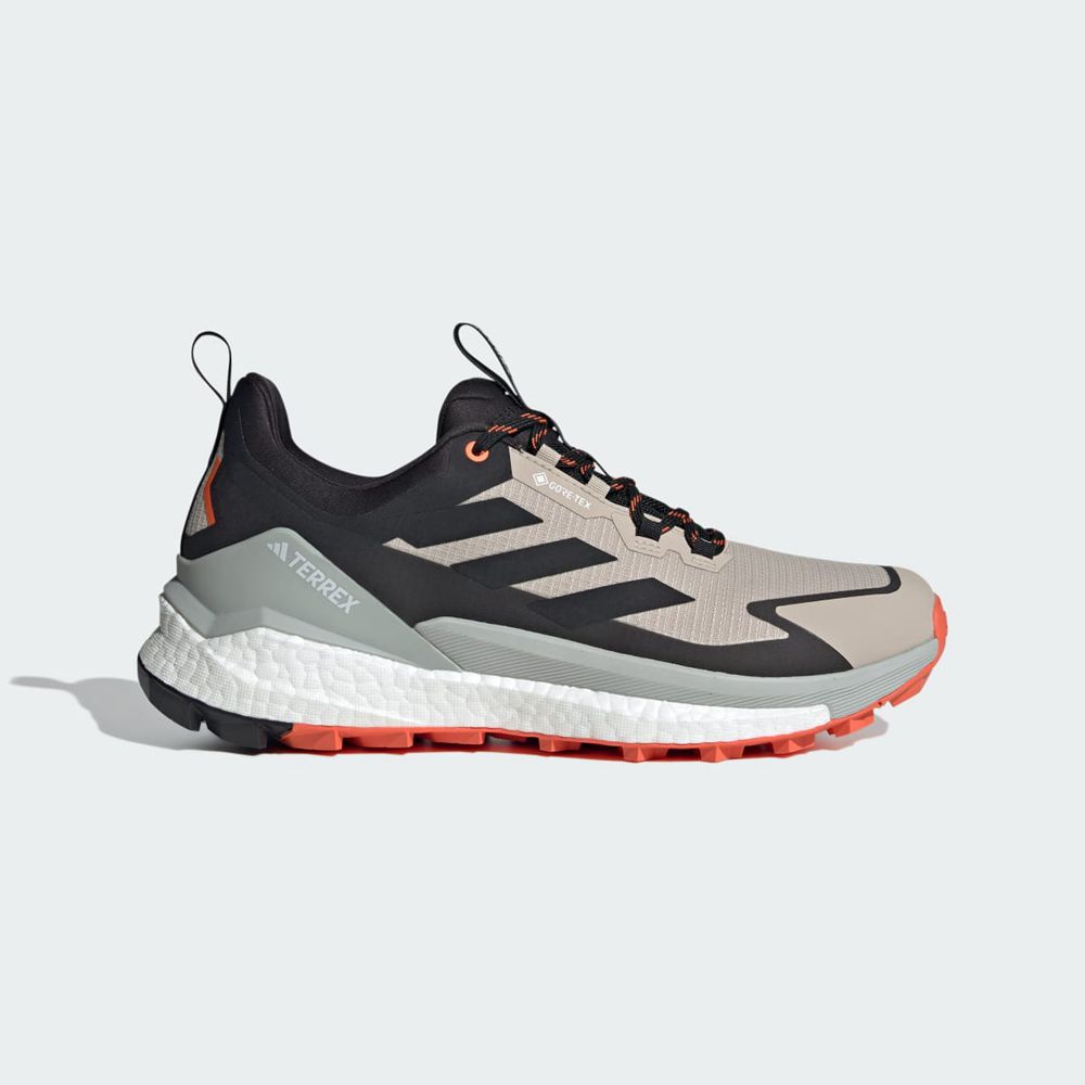 Chaussure de Randonnée Adidas Terrex Free Hiker 2.0 Low Gore-Tex Beige Noir Orange Homme | QJG-57711011