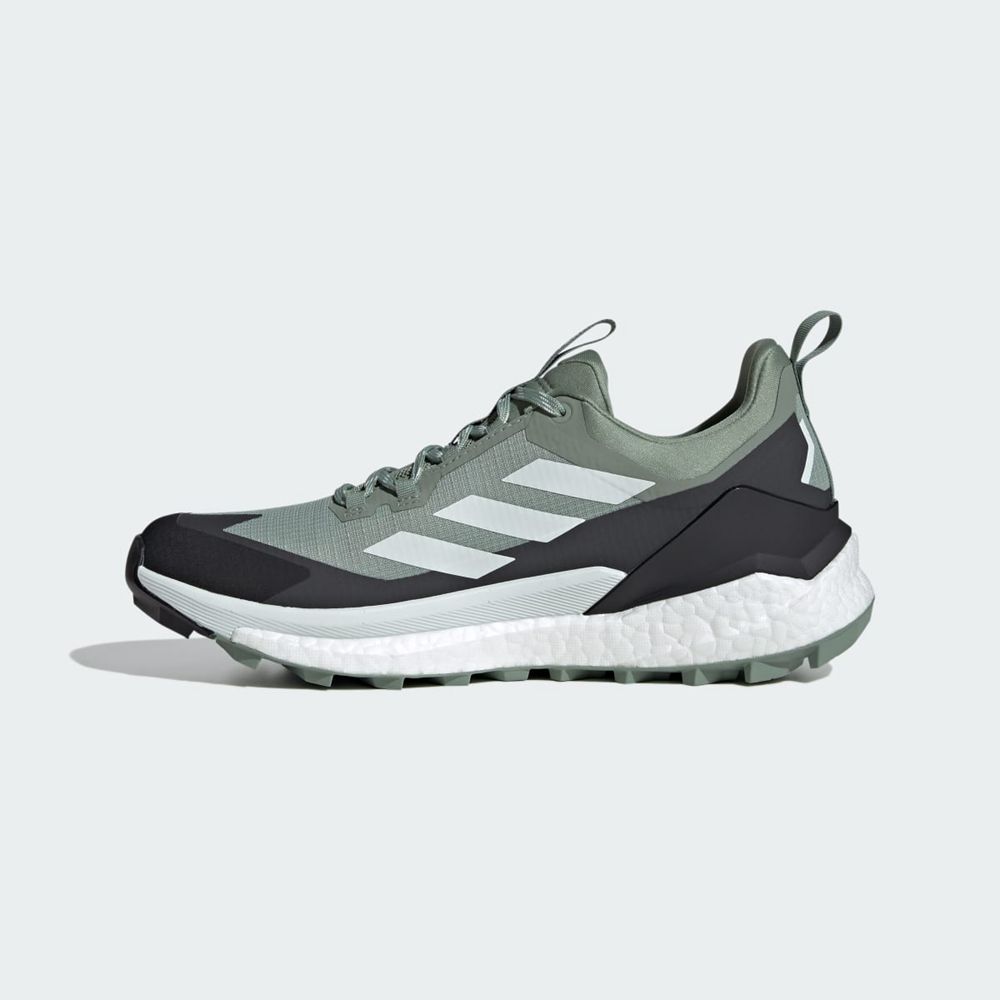 Chaussure de Randonnée Adidas Terrex Free Hiker 2.0 Low Gore-Tex Vert Grise Homme | JLZ-12544454