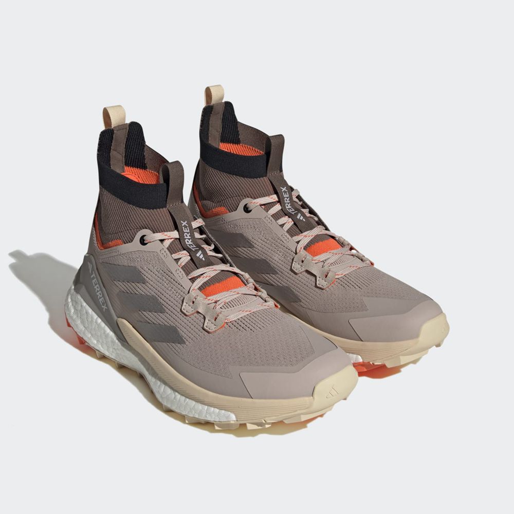 Chaussure de Randonnée Adidas Terrex Free Hiker 2.0 Grise Orange Noir Homme | KWZ-90990834