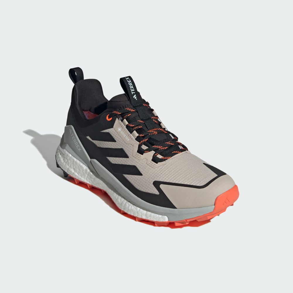 Chaussure de Randonnée Adidas Terrex Free Hiker 2.0 Low Gore-Tex Beige Noir Orange Homme | QJG-57711011