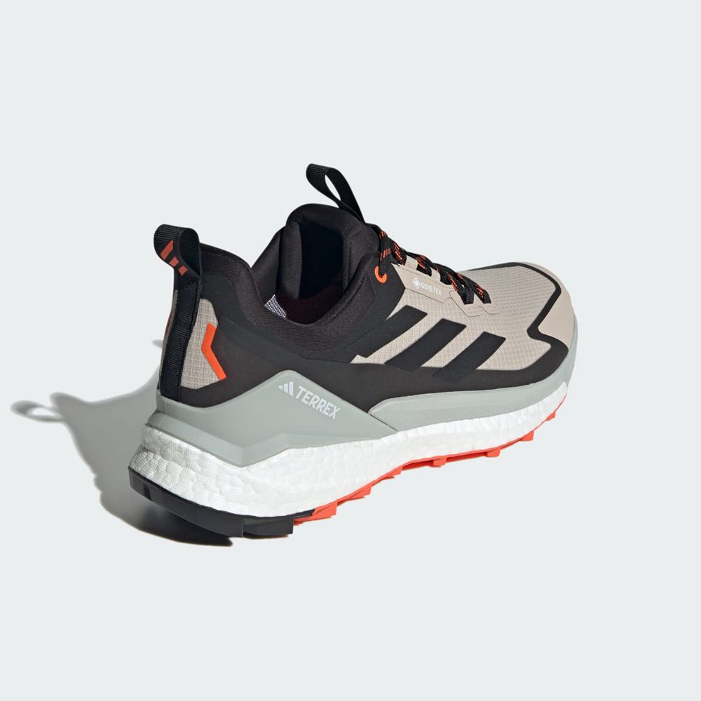 Chaussure de Randonnée Adidas Terrex Free Hiker 2.0 Low Gore-Tex Beige Noir Orange Homme | QJG-57711011