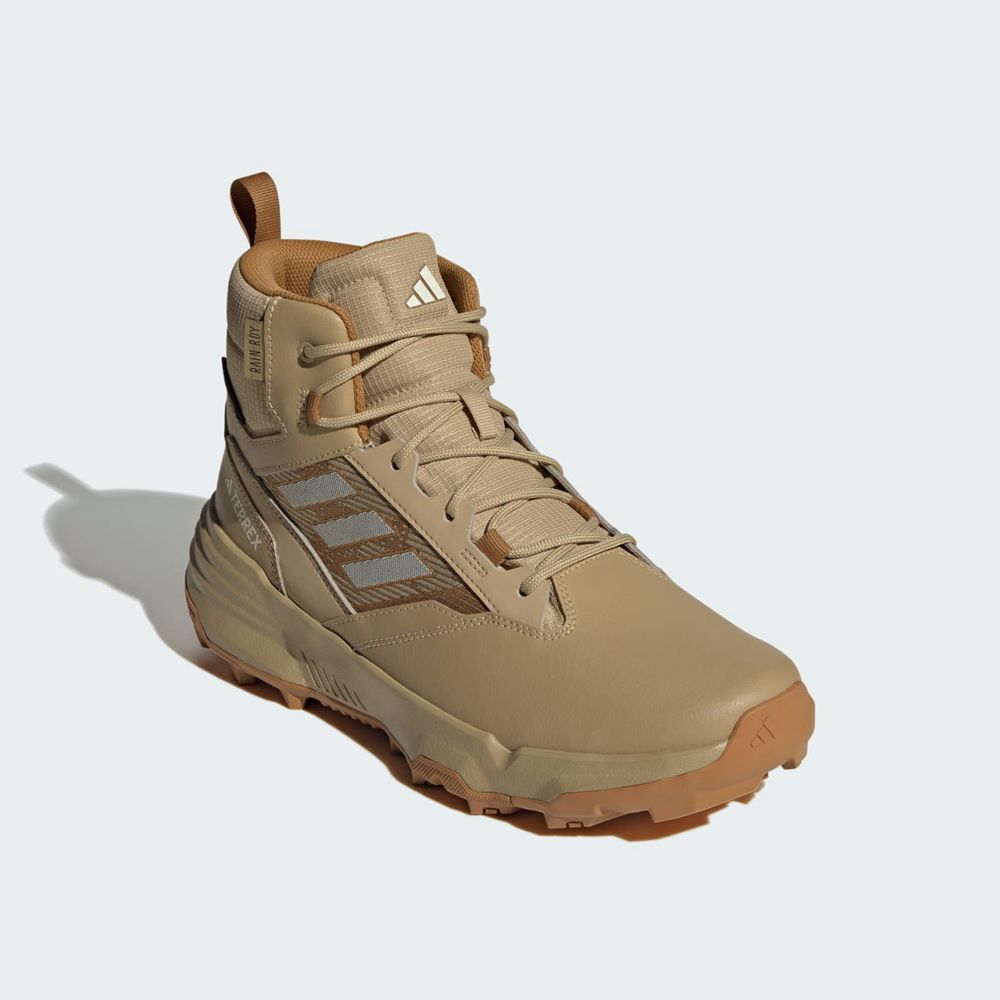 Chaussure de Randonnée Adidas Terrex Unity Leather Mid Rain.Rdy Beige Homme | FTE-33574084