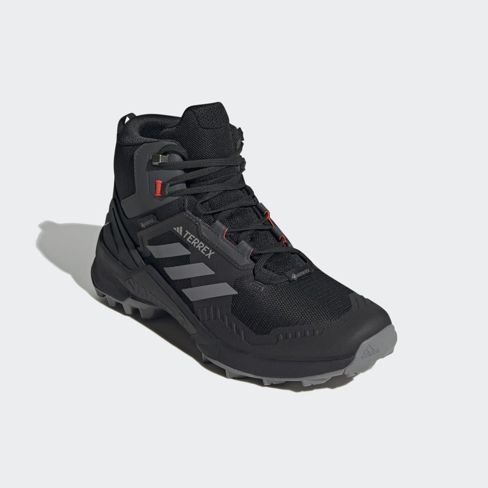 Chaussure de Randonnée Adidas Terrex Swift R3 Mid Gore-Tex Noir Grise Rouge Homme | EYL-25537194