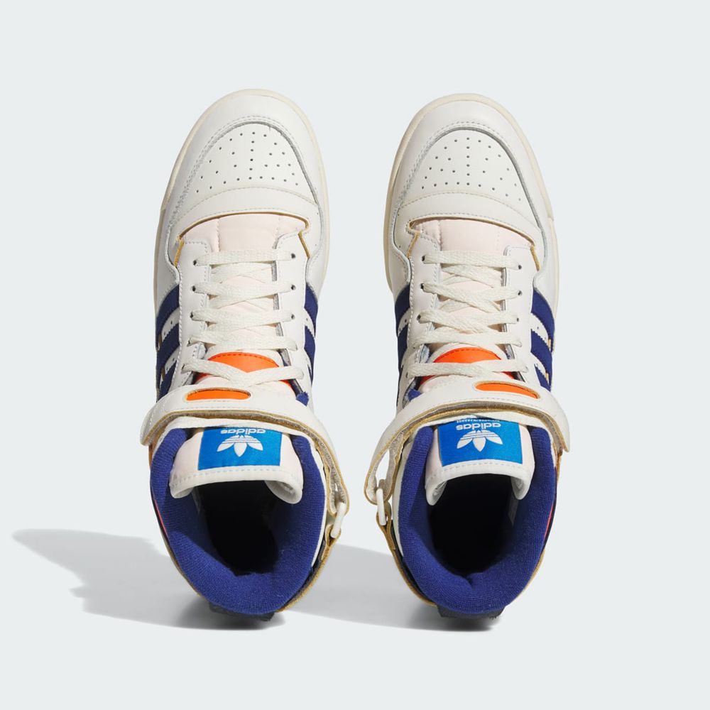 Basket Montante Adidas Forum 84 High Blanche Bleu Orange Homme | HJX-29613038