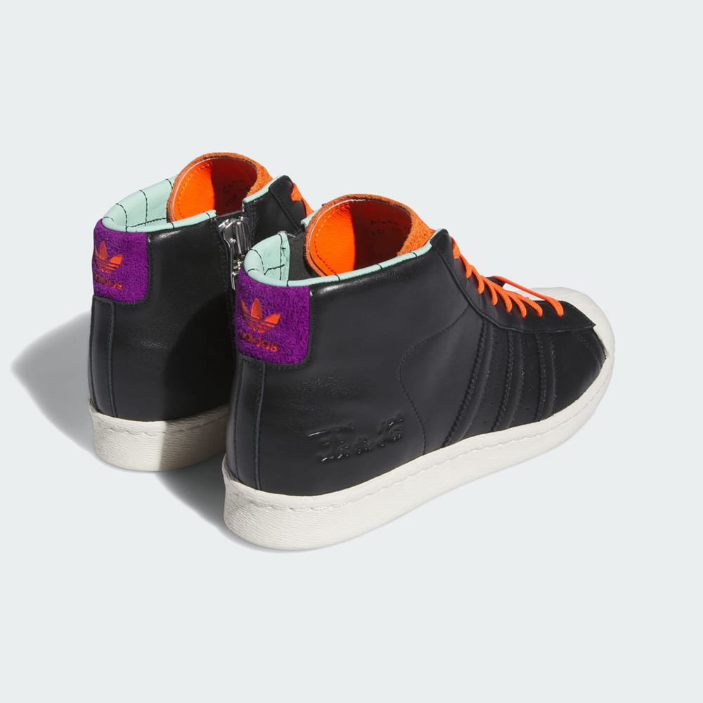 Basket Montante Adidas Pro Model 80 Poochie Orange Noir Blanche Homme | CNL-48781628