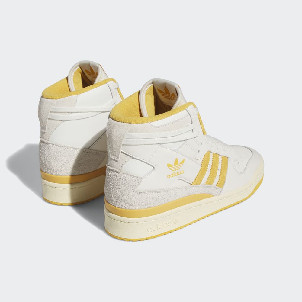 Basket Montante Adidas Forum 84 High Blanche Jaune Homme | KVB-13523791