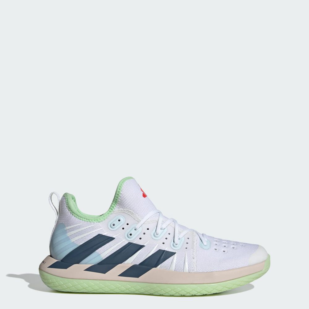 Chaussure Adidas Stabil Next Gen Blanche Bleu Vert Homme | LCR-20851812