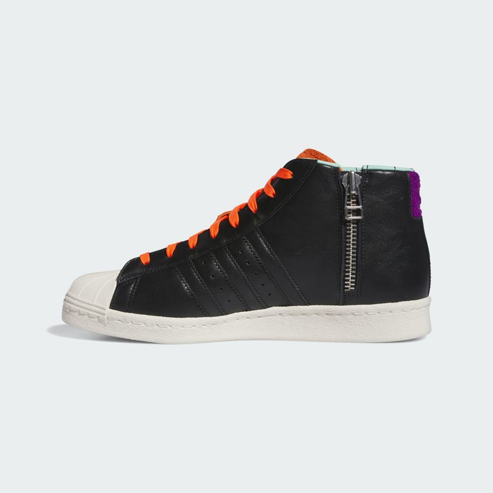 Basket Montante Adidas Pro Model 80 Poochie Orange Noir Blanche Homme | CNL-48781628