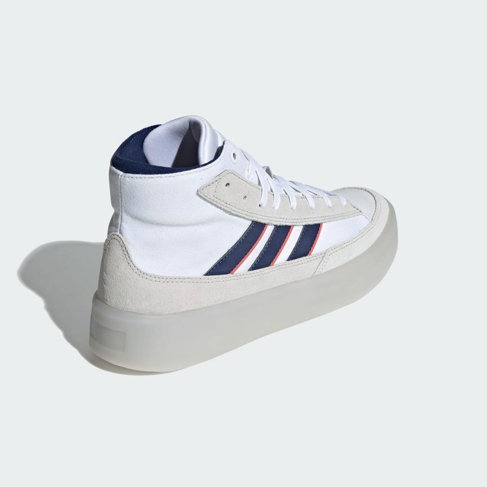 Basket Montante Adidas Znsored High Blanche Bleu Grise Homme | LNQ-38966055