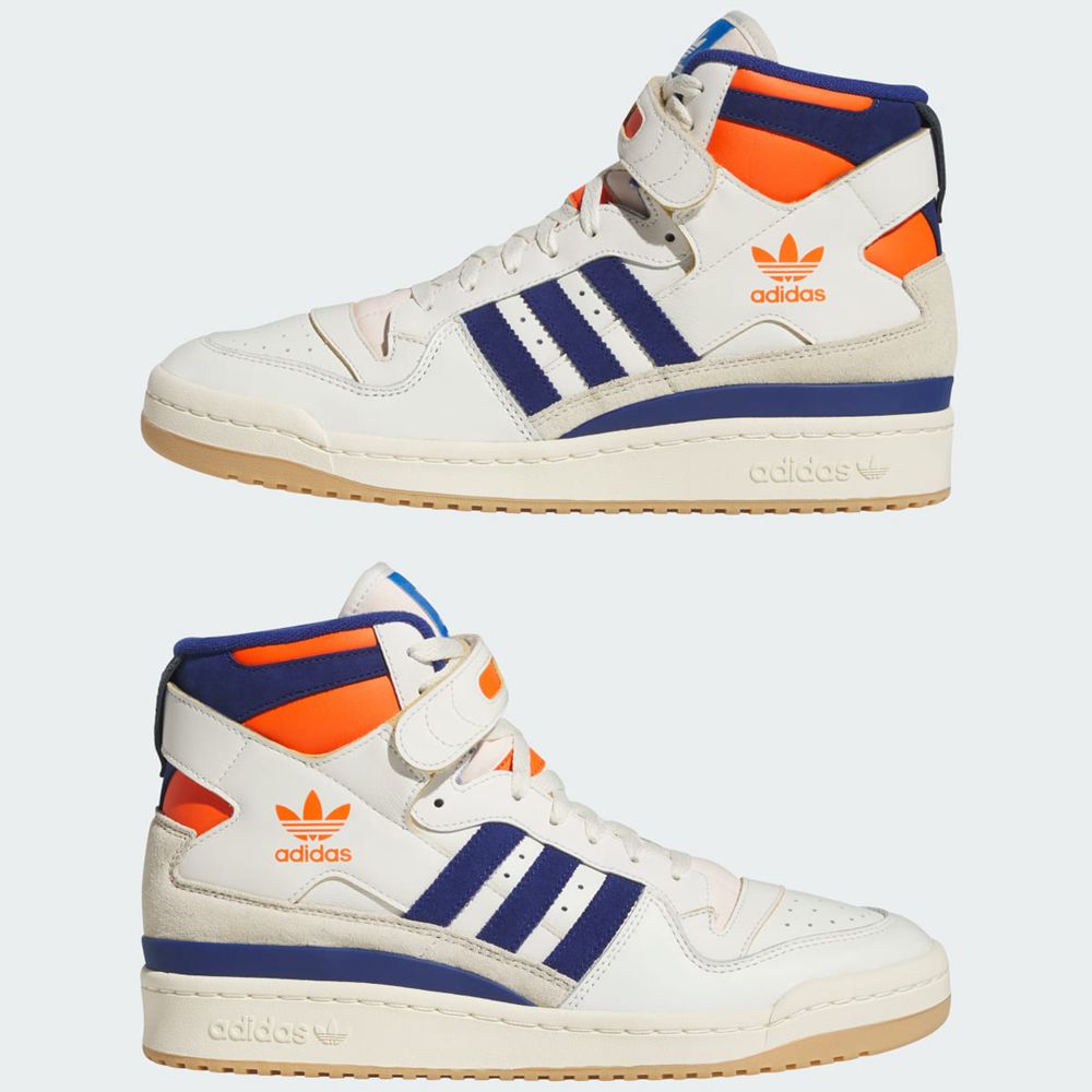 Basket Montante Adidas Forum 84 High Blanche Bleu Orange Homme | HJX-29613038