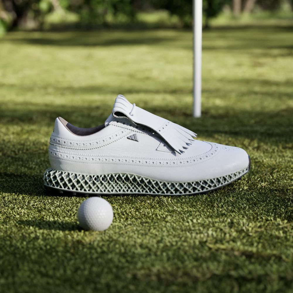 Chaussures De Golf Adidas MC87 Adicross 4d Spikeless Blanche Argent Homme | IVO-02279686