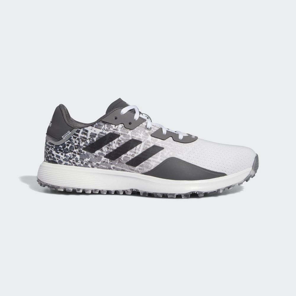 Chaussures De Golf Adidas S2G Spikeless Blanche Grise Homme | LID-75467922