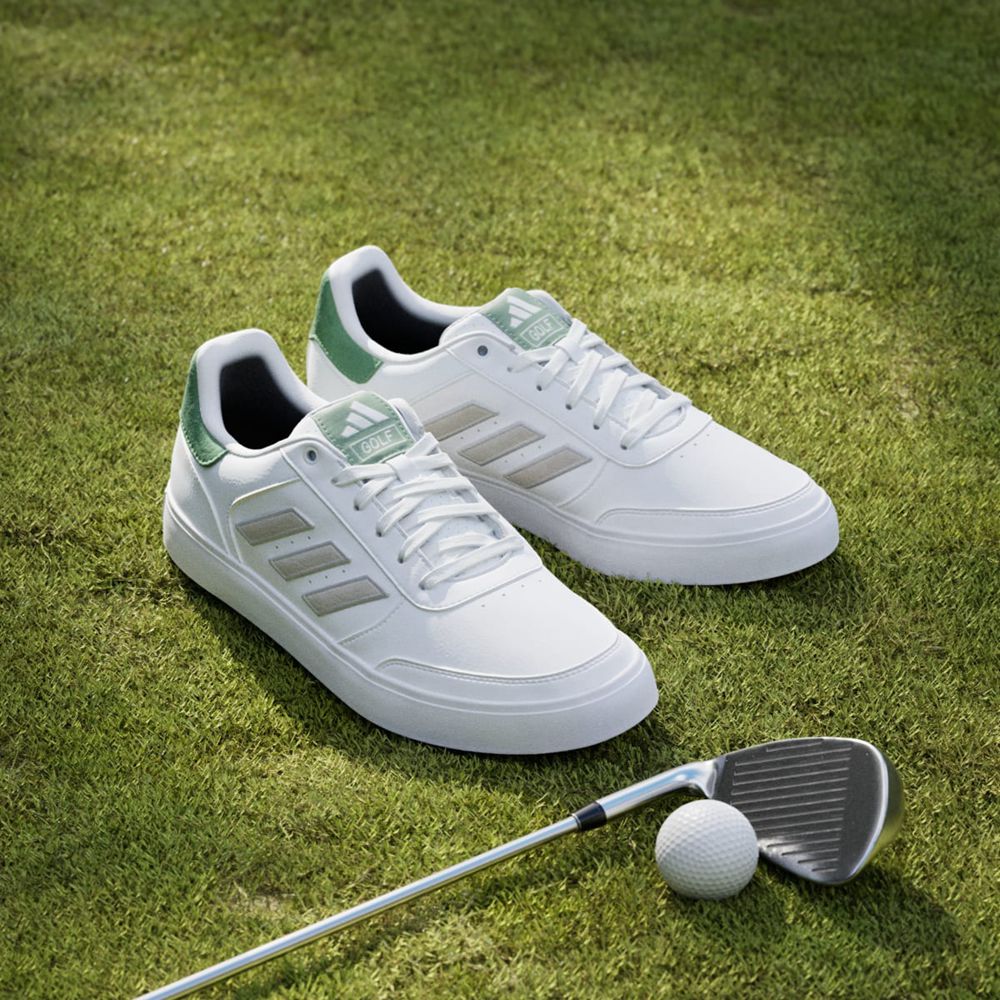 Chaussures De Golf Adidas Retrocross 24 Spikeless Blanche Vert Homme | MIC-30851068