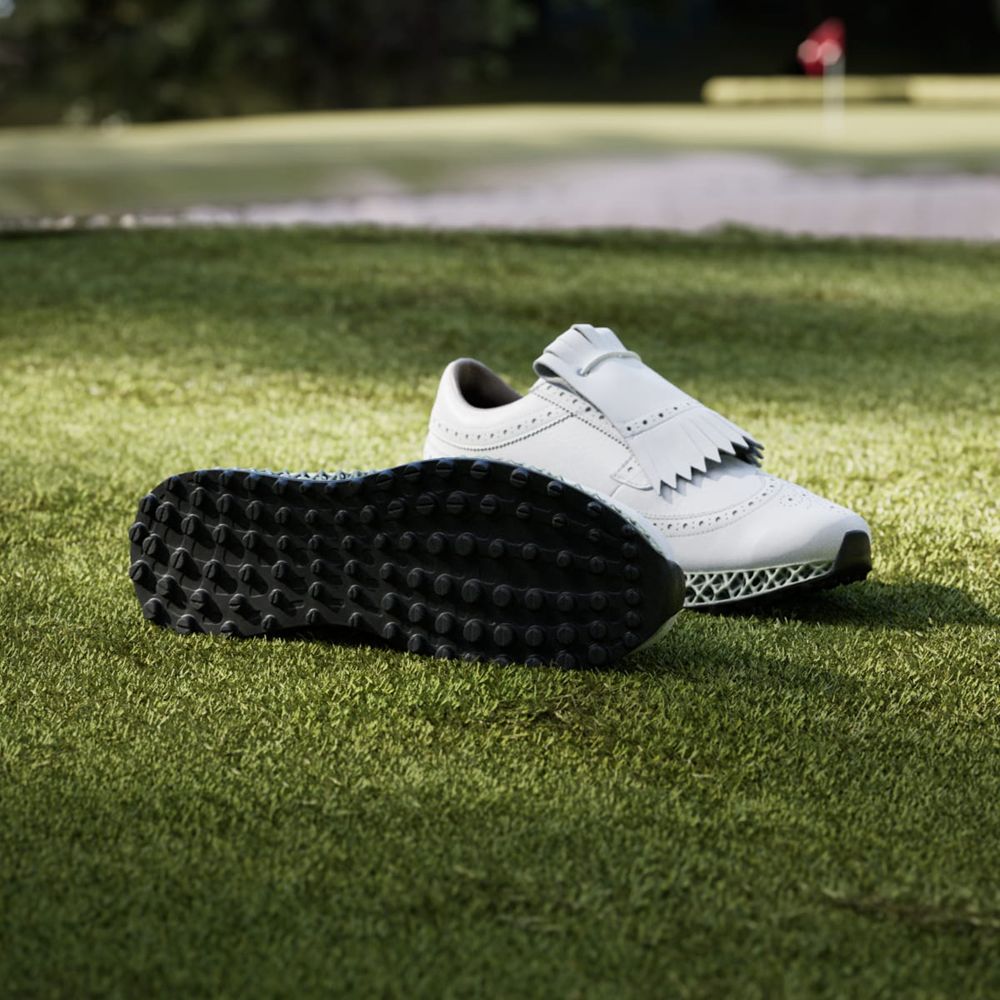 Chaussures De Golf Adidas MC87 Adicross 4d Spikeless Blanche Argent Homme | IVO-02279686