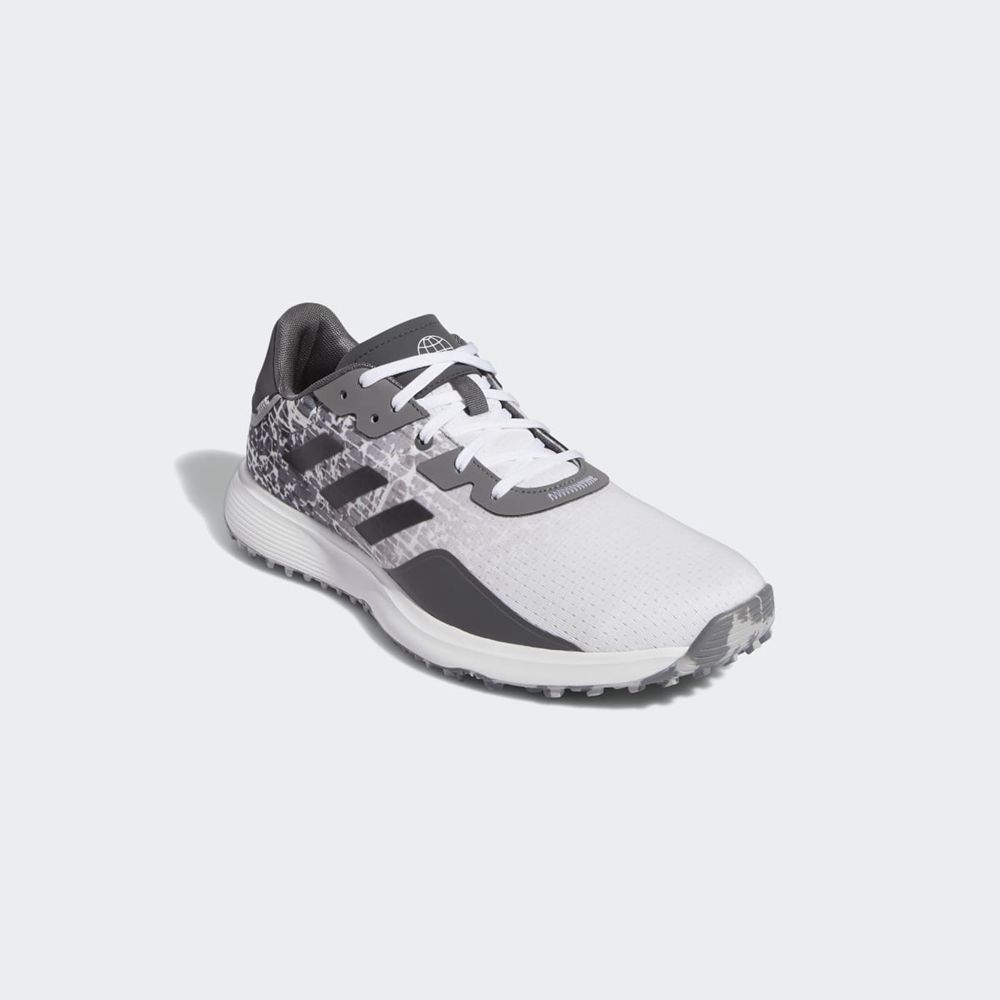 Chaussures De Golf Adidas S2G Spikeless Blanche Grise Homme | LID-75467922