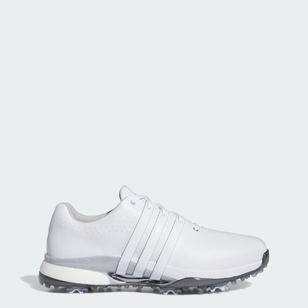 Chaussures De Golf Adidas Tour360 24 Blanche Argent Homme | DGN-43698118