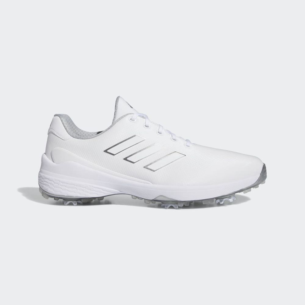 Chaussures De Golf Adidas ZG23 Blanche Argent Homme | CAQ-26582384