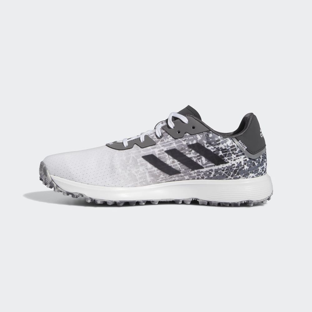 Chaussures De Golf Adidas S2G Spikeless Blanche Grise Homme | LID-75467922