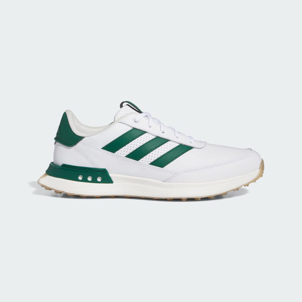 Chaussures De Golf Adidas S2G Spikeless Leather 24 Blanche Vert Homme | BQD-76399658