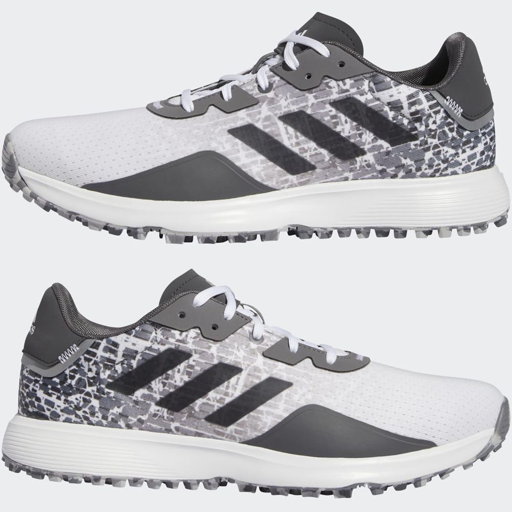 Chaussures De Golf Adidas S2G Spikeless Blanche Grise Homme | LID-75467922